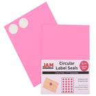 JAM Paper Sceaux autocollants ronds, 1,67 po dia., couleurs variées tendance, 4 paquets de 120 unités (147627Fassrt)-5