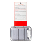 Air Canada - Valise de cabine rigide à roulettes pivotantes de 20 po Optimum  - Gris clair-Poignée de chariot verrouillable à bouton-poussoir