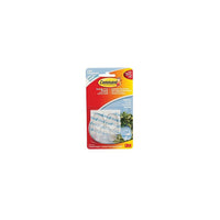Command™ - Crochets incolores moyens avec bandes incolores, paq./2-Suspension sans dommages