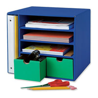 Pacon – Classeur de rangement Classroom Keepers, bleu (PAC001331)-Configurez les centres de la classe et organisez-les avec ce classeur de rangement ondulé pratique. Ce classeur est polyvalent et conviendra aux centres de mathématiques, de littérature, d’art, d’écoute et plus encore.
