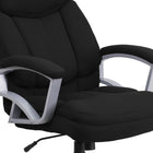 Flash Furniture - Fauteuil direction pivotant HERCULES Big and Tall, capacité de 500 lb, tissu noir (GO18501FAB)-Soutien lombaire intégré