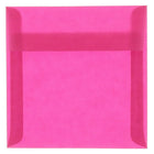 JAM Paper Enveloppes carrées translucides, 8,5 x 8,5 po, rose magenta, 250/paquet-Enveloppes en papier rose magenta translucide