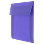 JAM Paper Enveloppes translucides de 6,5 x 6,5 po, bleu primaire, 50/paquet-Intérieur vierge où écrire un mot personnalisé