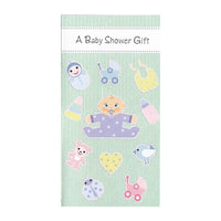 Rosedale – Cartes de souhaits et enveloppes « Money Holder Baby Shower », 3 3/4 x 7 1/4 po, 12/paquet (15499)-Imprimées sur papier cartonné non couché de haute qualité
