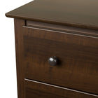 PrepacMC – Grande table de chevet à 2 tiroirs avec tablette ouverte de la collection Fremont, 28 po, expresso-Nombre de tiroirs : 2, dimensions internes : tiroir et tablette ouverts – 5 haut. x 16 1/2 larg. x 12 1/2 prof. (po)