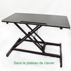 Ezywork - Convertisseur de bureau assis-debout de large 32B - 32"-Dimension du plateau de clavier : 25,6 L x 11,7 P po' (65 cm x 30 cm)