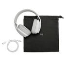 Logitech - Zone Vibe 100 Casque d'écoute léger sans fil avec Micro anti-bruit de fond - Blanc-Rabattre pour couper le micro : Le micro du casque antibruit se range de manière pratique lorsqu'il n'est pas nécessaire, permet un look épuré, et offre une intimité immédiate et sur-le-champ