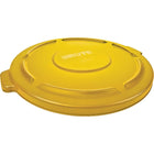 Couvercles Brute ronds, 22 1/4 dia. x 1 3/8 haut. (po), jaune, 3 lb, 3/paquet-Dimensions : 22 1/4 dia. x 1 3/8 haut. (po)