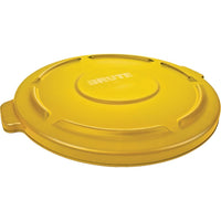 Couvercles Brute ronds, 22 1/4 dia. x 1 3/8 haut. (po), jaune, 3 lb, 3/paquet-Dimensions : 22 1/4 dia. x 1 3/8 haut. (po)