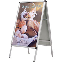 Quartet - Support intérieur/extérieur pour affiche A-Frame-Idéale pour les environnements intérieurs et extérieurs  