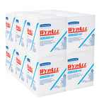Wypall - Débarbouillettes réutilisables X60 - 12 paquets de 76 feuilles-Chaque essuie-mains commercial blanc mesure 12,5 po x 12 po et est plié en quatre pour plus de commodité et un rangement plus facile