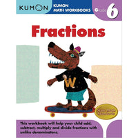 Éditions Kumon - Cahiers d'exercices pédagogiques pour enfants, Fractions, anglais, 6e année-L'éducation des enfants