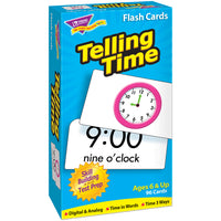 TREND enterprises, Inc., Ensemble de cartes éclair, Dire l'heure, 96 cartes-Ensemble de cartes mémoire pour la salle de classe, les établissements de soins ou à domicile pour le temps d'enseignement