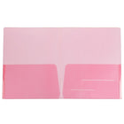 JAM Paper Chemise de plastique transparente à 2 pochettes, poids normal, 9 x 12 po, rouge, 12/paq.-Taille : 9 x 12