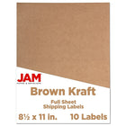 JAM Paper - Étiquettes pleine page, 8 1/2 x 11 po, rose bébé, 2 packs de 10 étiquettes-Dimensions : 8,5 po x 11 po
