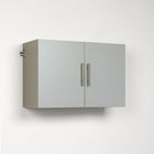 Prepac – Armoire de rangement supérieure 36 po HangUps, gris-Dimensions du produit assemblé : 36 larg. x 24 haut. x 16 prof. (po) (7 pieds cubes)