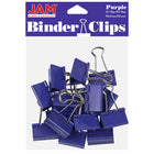 JAM PaperMD – Pinces relieuses, moyennes, 1,25 po/32 mm, violet, 30/paquet-Pince relieuse de 32 mm