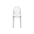 Plata Import – Chaise transparente sans accoudoirs Ghost, fini transparent (PC-448-CLEAR)-Dimensions : 35,5 haut. x 15,5 larg. x 19,5 prof. (po)