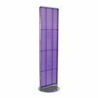 Azar Displays – Présentoir de plancher sur pied Powerwing à panneau perforé, 16 x 60 po, violet (700250-PUR)-Métal, violet