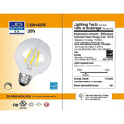 Northern Stars – Ampoule DEL 80092, G25 7W, intensité réglable, transparent, paquet de 2-Transparent