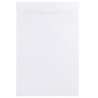 JAM Paper - Enveloppes à ouverture au sommet, 10 x 15 po, blanc, 50/paquet (1623200G)-Couleur : Blanc