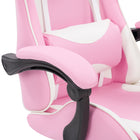 Chaise de jeu Ravagers de CorLiving - Rose/Blanc-Le mécanisme d’inclinaison permet au dossier de s’incliner jusqu’à 145 degrés