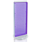 Azar Displays – Présentoir de comptoir à panneaux perforés sur 2 côtés, non rotatif, 20 x 8 po, violet transparent (700509-PUR)-Un excellent moyen d’exposer un produit phare aux yeux de la clientèle