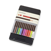 Moleskine - Ensemble de crayons de couleur Naturally Smart - paquet de 12-Crayons d'aquarelle en graphite pour le dessin et l'esquisse