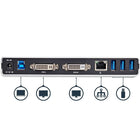 StarTech – Station d'accueil USB 3.0 double affichage DVI avec support vertical-Gagnez de l'espace sur votre bureau en plaçant la station d'accueil à la verticale grâce à son socle intégré