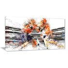 Designart – Premier round de boxe, illustration imprimée sur toile (PT2501-32-16)-Impression