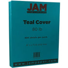 JAM Paper Papier cartonné, 8 1/2 x 11 po, bleu sarcelle, 250 feuilles/paquet-Bleu sarcelle