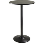 Nicer Furniture - table de bar ronde de 61 cm - noir-Une table légère et polyvalente qui peut s'adapter à différents environnements : bars, bistros, restaurants et lieux événementiels