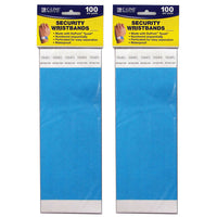 DuPont - Bracelets de securite C-Line Tyvek - Bleu - Paquet de 200 (CLI89105-2)-Les bracelets etanches à usage unique sont parfaits pour les fêtes, les evenements, les sorties sur le terrain ou le marquage des stocks et des fournitures