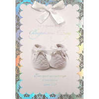 Rosedale – Cartes de souhaits et enveloppes, Baby Baptism, doré, 5 1/2 x 8 po, 6/paquet (19668)-Imprimées sur papier cartonné non couché de haute qualité
