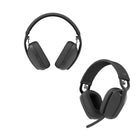 Logitech - Zone Vibe 100 Casque d'écoute léger sans fil avec Micro anti-bruit de fond - Graphite-Technologie antibruit : Grâce à du filtrage spatial et au traitement numérique du signal (DSP), le casque antibruit avec microphone capture votre voix clairement et élimine les bruits de fond