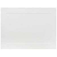 Jam Paper Cartes vierges avec cadre, 4 5/8 x 6 1/4 po, blanc, 200/pqt-Blanc
