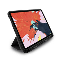 JCPal - Etui DuraPro avec porte-crayon pour iPad Pro (2018) de 11 po - gris français-IPad Pro 11 pouces 2018
