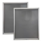 Eddie's - Porte-affiches verrouillable à cadre encliquetable - 22" x 28" - Aluminium argenté - Paquet de 2 (120666-2)-Porte-affiches verrouillables avec cadre encliquetable