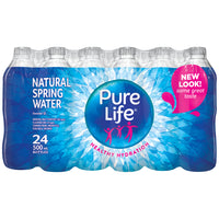 Eau de source plate naturelle Pure Life – 500 mL – paquet de 24-    Avec des minéraux d’origine naturelle pour un goût vif