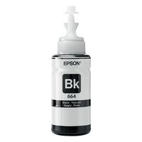 Epson - T664 Bouteille d’encre - Capacité standard - Noir-Commodité supplémentaire - aller plus longtemps entre les recharges