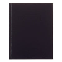 Blueline - Livre de notes reliure sans couture avec onglets autocollants - 9-1/4" x 7-1/4" - Noir-Couverture classique rigide
