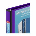 Staples - Reliure Better Binder, 1 1/2 po, mauve-Grâce à la fenêtre transparente, ces reliures sont de bonnes reliures de présentation