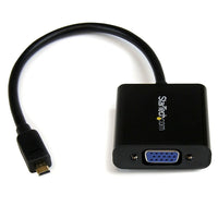 StarTech  Adaptateur convertisseur de micro HDMI à VGA pour téléphones intelligents/ultraportable/tablette, 1920 x 1080-Adaptateur simple et prêt à l’emploi pour une configuration rapide et sans souci