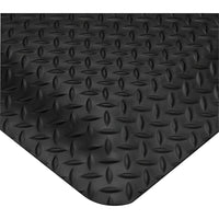 Wearwell – Tapis SMART Diamond-Plate 5/8 po, nº 497, 2 pi x 3 pi, noir-Surface Diamond-Plate avec une base éponge composite avec uréthanne 100 % recyclé