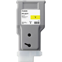 Canon – Cartouche d'encre PFI 207 jaune, rendement standard (8792B001) -Réservoir d'encre jaune