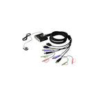 Aten Commutateur KVM vidéo/audio HD à 2 ports USB-Nombre d’ordinateurs pris en charge : 2
