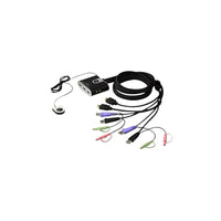 Aten Commutateur KVM vidéo/audio HD à 2 ports USB-Nombre d’ordinateurs pris en charge : 2