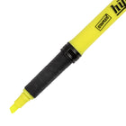 Staples – Surligneurs Hype! Gripped genre stylo, pointe biseautée, jaune, paquet de 12-Prise caoutchoutée pour plus de confort