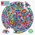 eeBoo - Pièce et Love Puzzle Rond de Modèle de Triangle - 500 Pièces-Puzzle de 500 pièces, inclut l’insertion de couleur