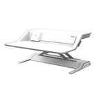 Fellowes - Poste de travail assis-debout Lotus DX - Blanc-Polyvalence : Ses 22 réglages en hauteur différents vous permettent de travailler dans la position qui vous convient le mieux